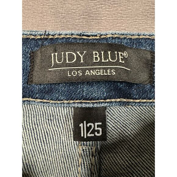Judy Blue Jeans Skinny Fit Womens Size 1/25 JB88364 Stretch High Rise Raw Hem - Picture 2 of 12